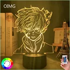 Светодиодный ночсветильник в стиле аниме Моя геройская Академия, декоративная лампа для комнаты, подарок на день рождения, лампа в 3d стиле Моя геройская Академия