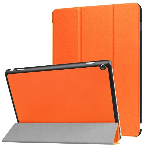 orange Смарт ультра Стенд чехол для huawei MediaPad M3 Lite 1" планшет для BAH-W09 BAH-AL00 10" планшет+ Бесплатный подарок - Цвет: orange