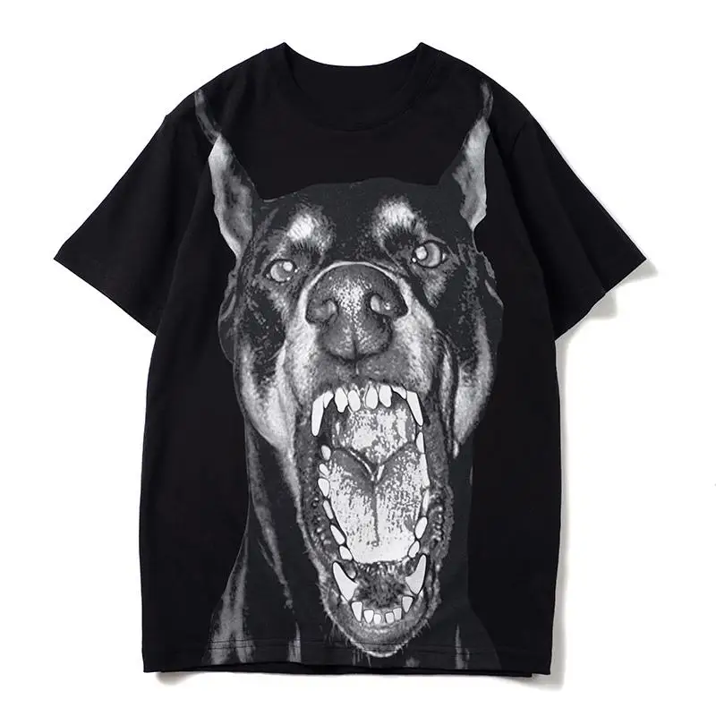 

Mens Animal Print T Shirts Black Mens Fashion Stylist Summer High Quality T Shirts Top Short Sleeve S-XXL harajuku retro