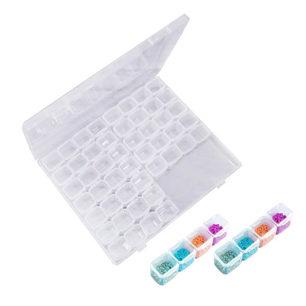 

1pcs/lot Tray Pen Diamond Point Drill Plate Diamond Painting Accessories Diamond Embroidery Essential Tools Square Round Bead