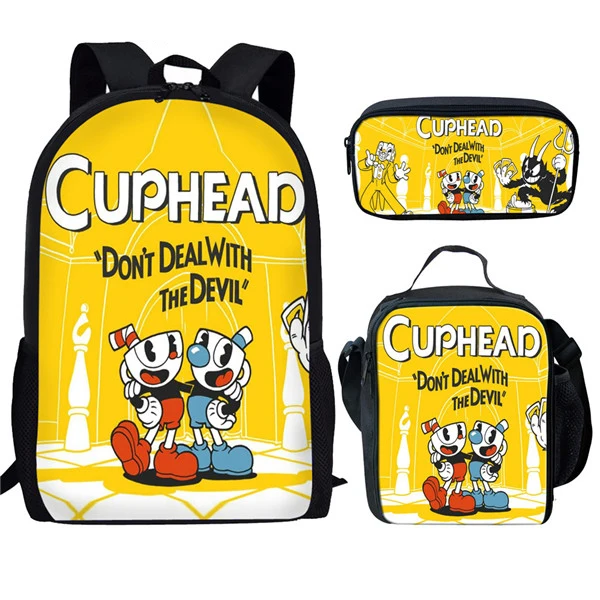 

Cartoon School Bags For Teenagers Boys Girls Kids Cartoon Game Backpack Mochila Student Book Bag Set 3Pcs Child Schoolbag