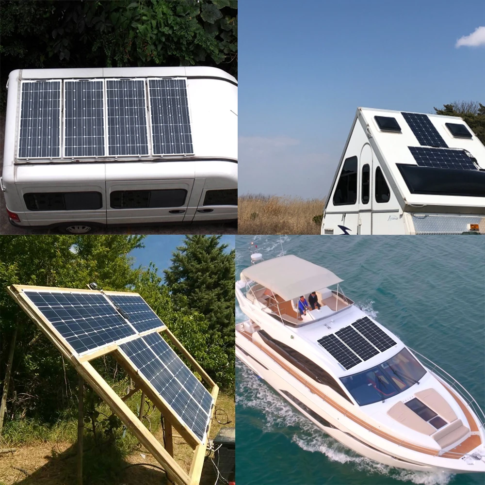 Boguang 24 volt solar panel 24V 400w Гибкая солнечная панель Моно с 20A контроллером Фотоэлектрический кабель Солнечный модуль комплект Караван лодок RV зарядка