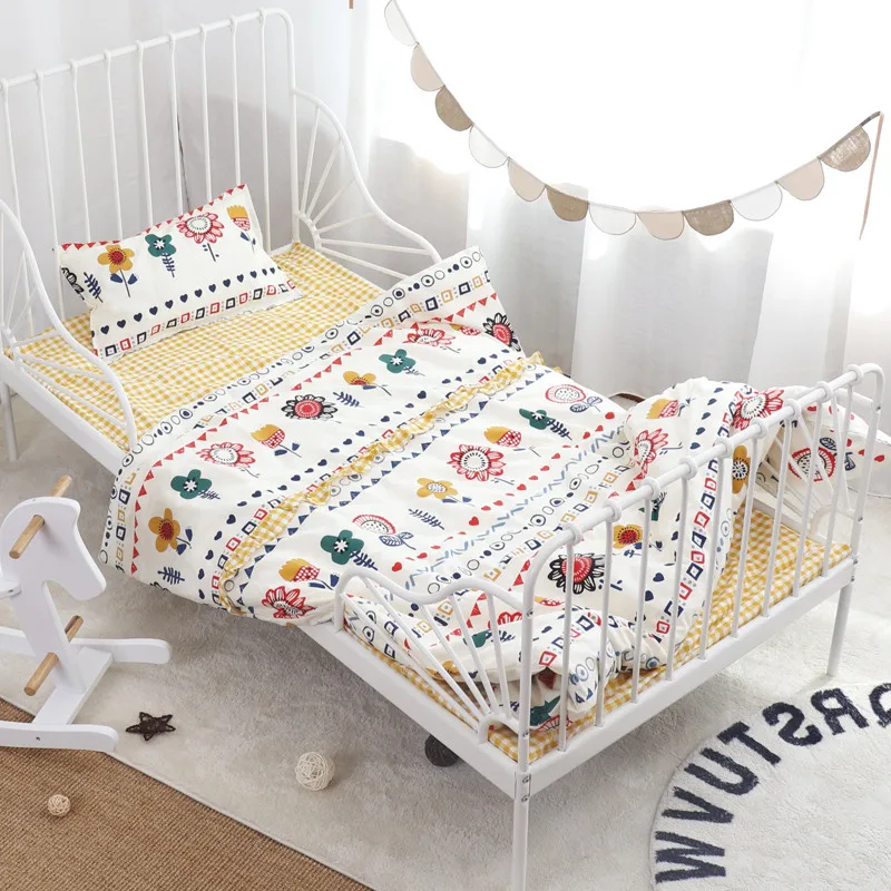 Комплект постельного белья из хлопка с принтом чехол на матрас для детской