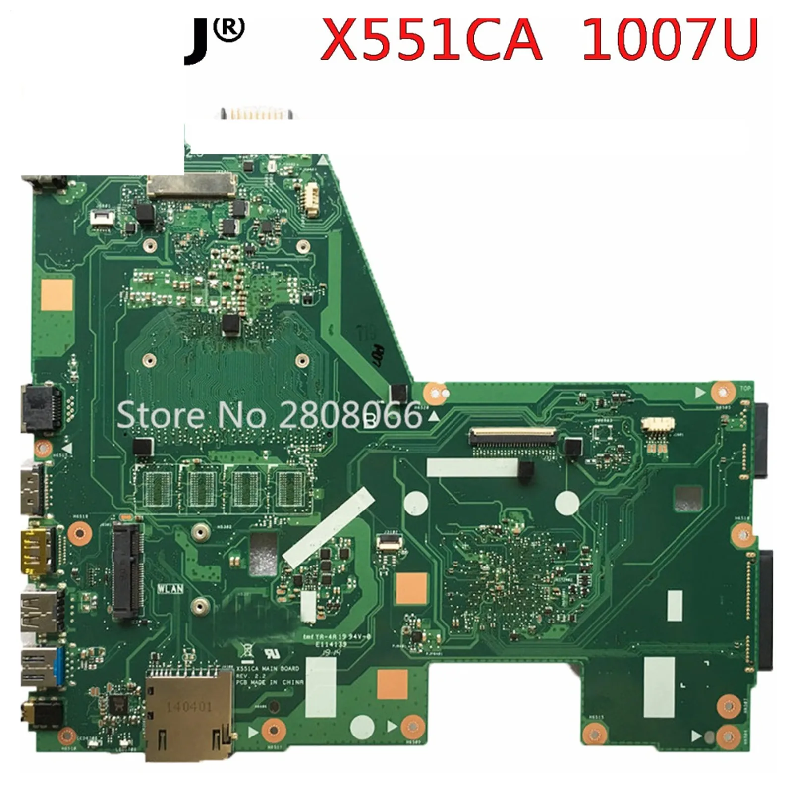 

KEFU X551CA Motherboard For ASUS X551CA Laptop Motherboard X551CA Mainboard REV2.2 1007u Test Work 100%