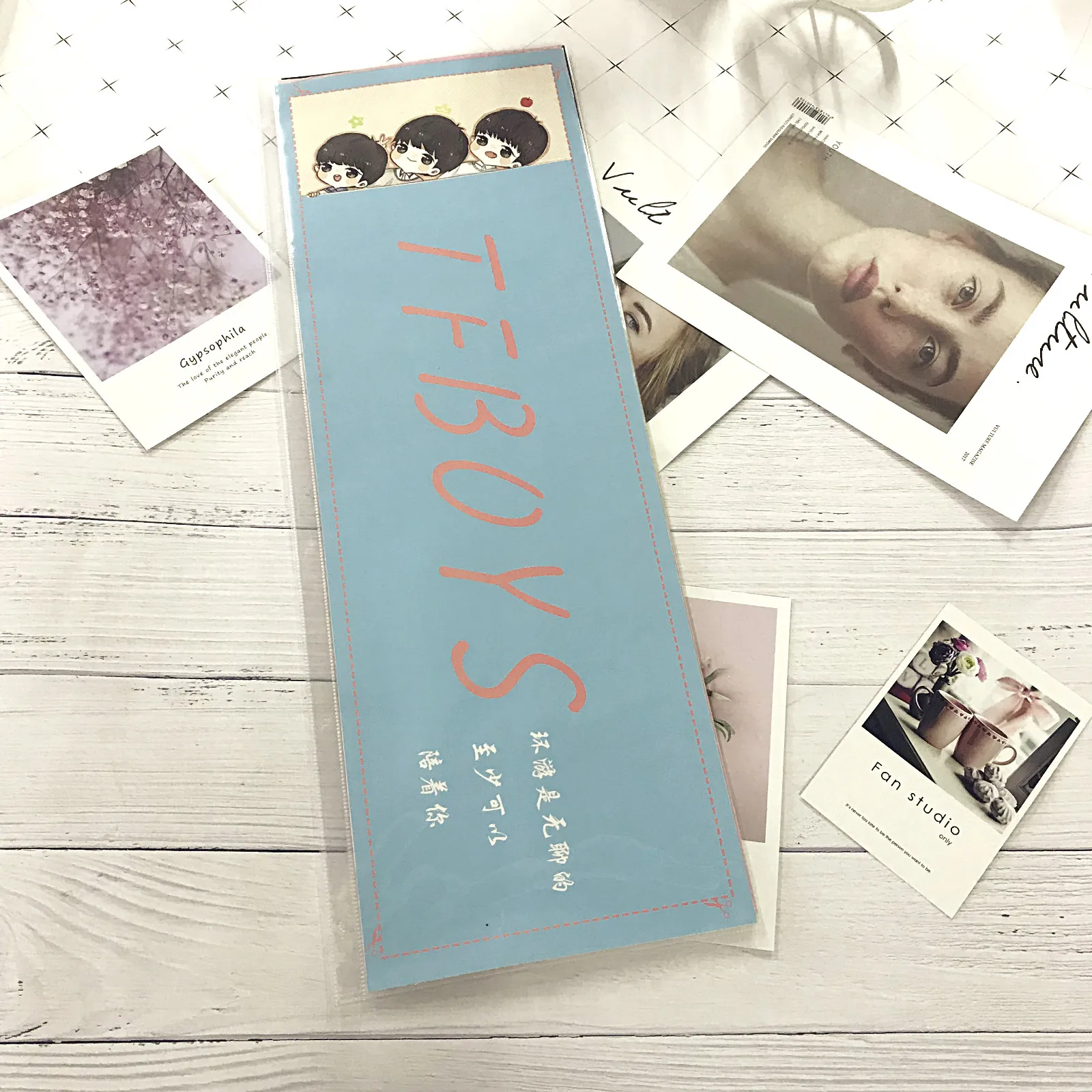 Ручная книга для хранения баннеров, прозрачная, водонепроницаемая, kpop, аплодисменты, альбом 45*15 см