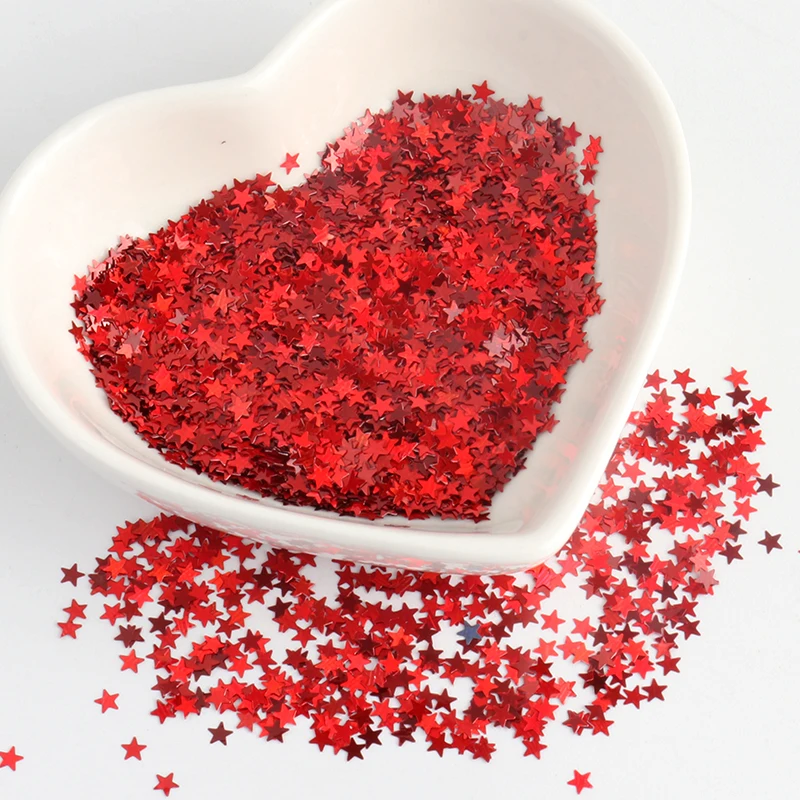 3 мм пайетки Мини звезды ультра-тонкие для ногтей ПЭТ лазерные искусства Маникюр