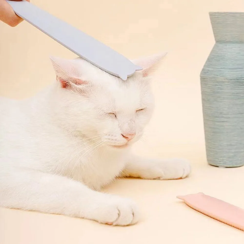 Расческа для домашних животных портативная мягкая Массажная щетка кошек с
