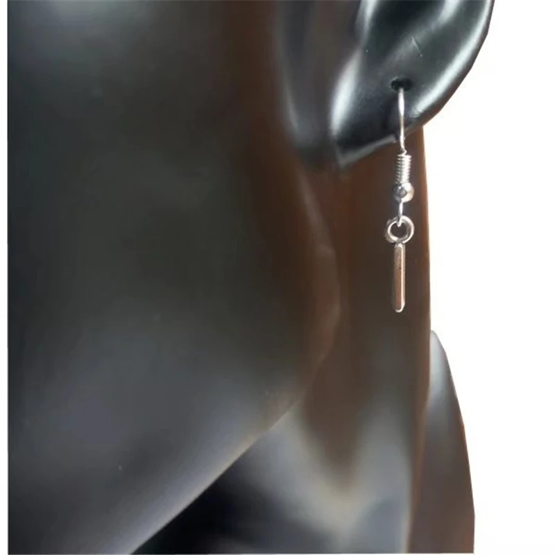 Висячие серьги персонализированные античные серебряные с буквами причудливые