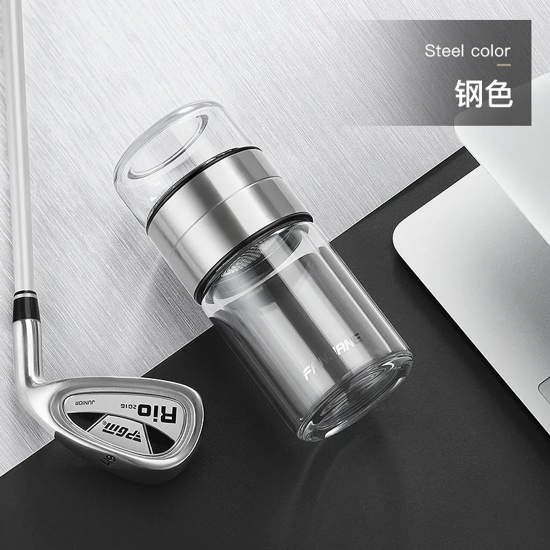 Новая стеклянная бутылка для воды и чая KAXIFEI небольшой стакан из нержавеющей