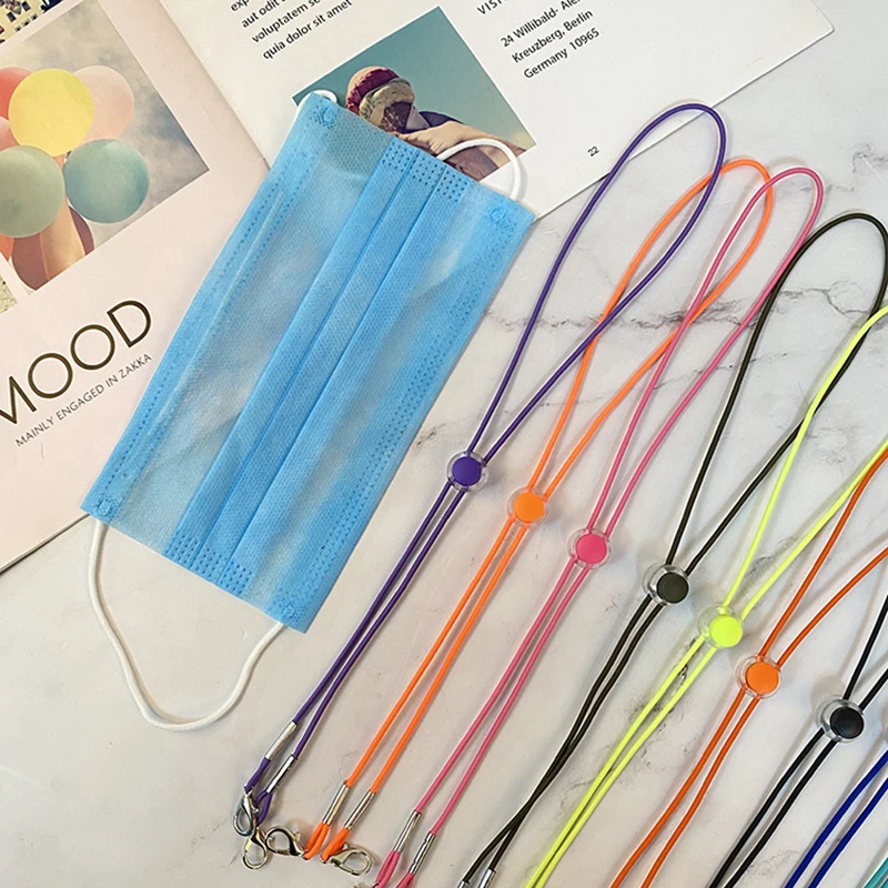 

1PCS Adjustable Mask Hanging Hook Lanyard Masks Holder Face Mask Storage Anti Drop Hanging Neck Convenient Traceless Ear Hook