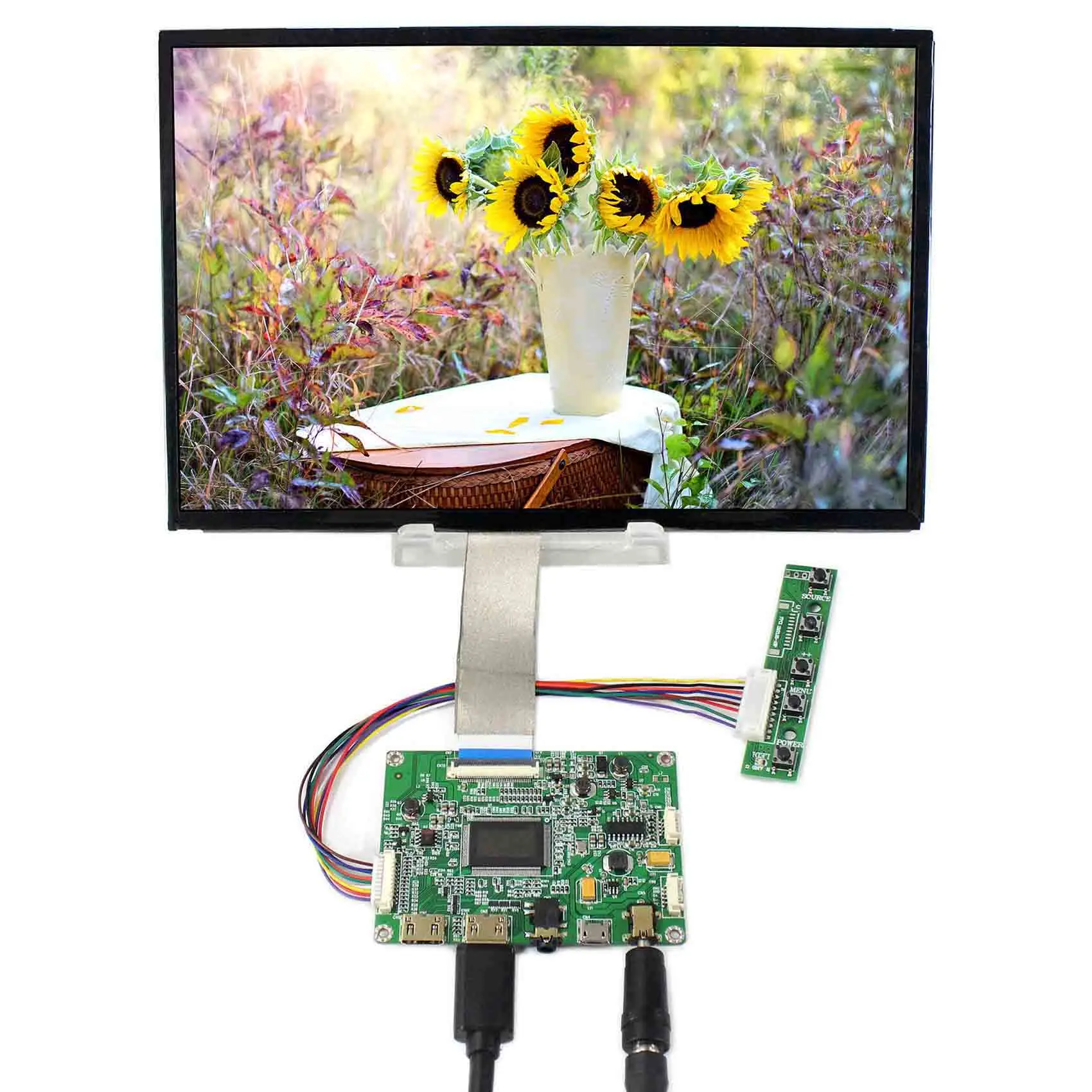 

10.1inch VVX10T025J00 2560X1600 IPS eDP 40pins LCD Screen Full Viewing Angle Brightness 400nit with HD MI LCD Controller Board