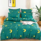 Комплект постельное бельё Alanna X series 05, комплект из 4-7 предметов, с принтом в виде звезд, дерева, цветов постельного белья