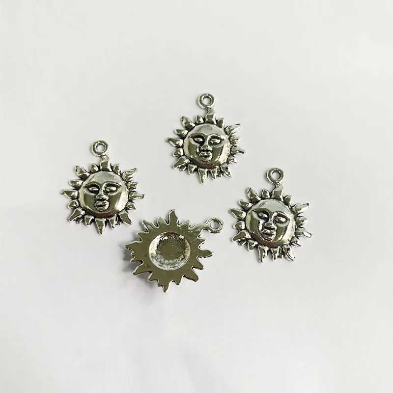 

30pcs/lot Daze Small Sun DIY Handmade Pendant Necklace Bracelet key Chain Accessories Charms Findings Jewelry Making Supplies