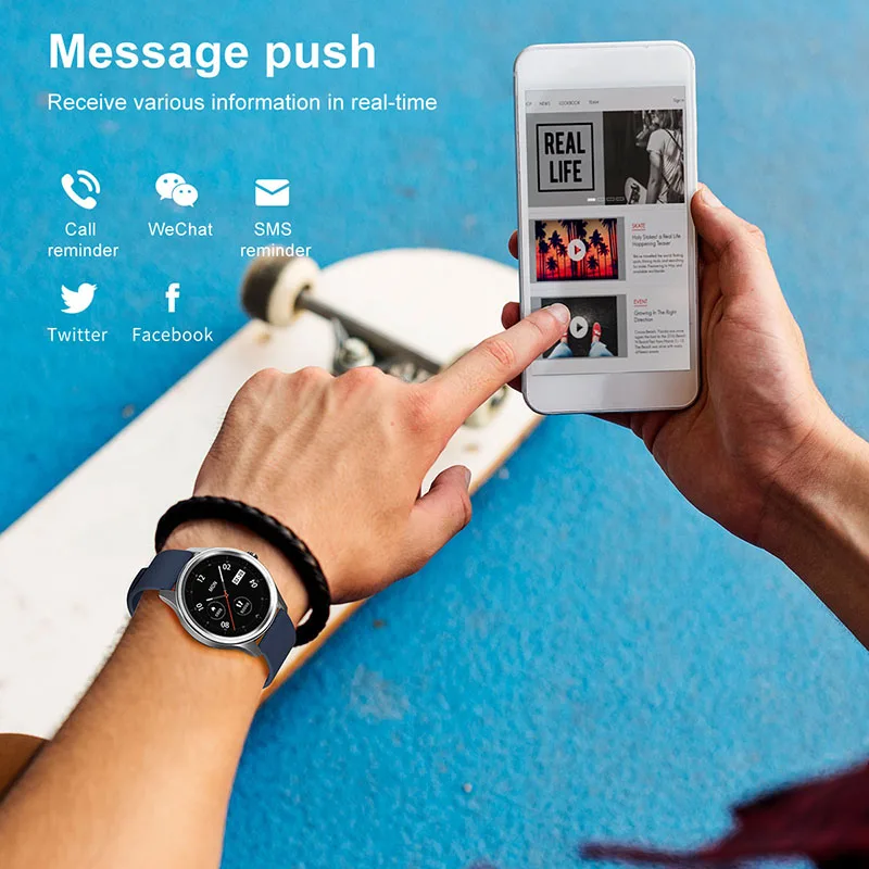 

Smart Bracelet Health Monitoring Fashion Sports Watch IP68 Waterproof Men's Women's Heart Rate ECG Smart Watch For IOS Android