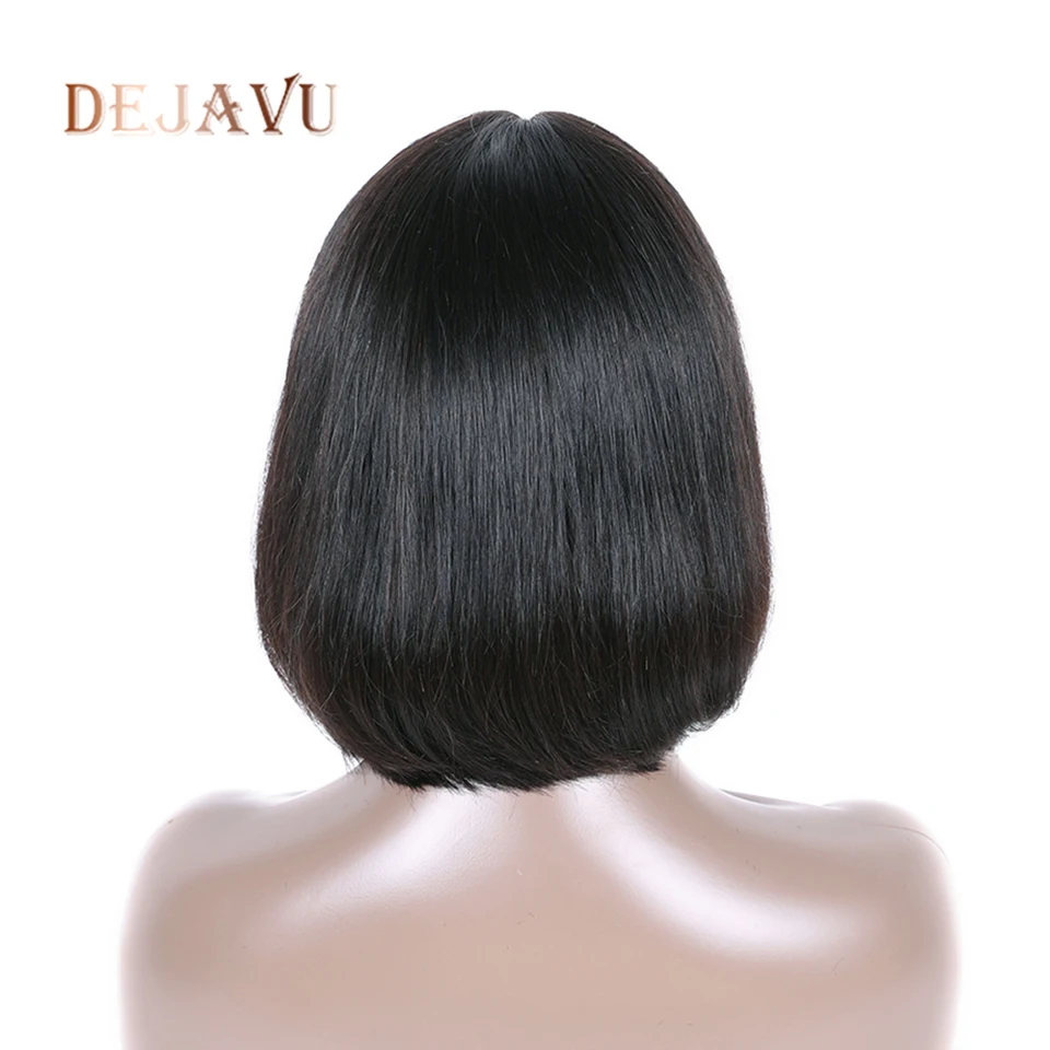 Dejavu Bob Wig Brazilian Hair Lace 13*4 Closure Frontal Wigs Short 100% Human Straight Non Remy | Шиньоны и парики