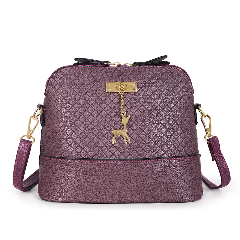 

PU Leather Women Shoulder Bag Female Purse Deer Pendant Handbags Girl Mini Crossbody Bag Vintage Small Mini Flap Bolsos 2020