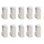 10 шт. Cat6 8-контактный RJ45 8P8C экранированный многожильный обжимной модульный разъем