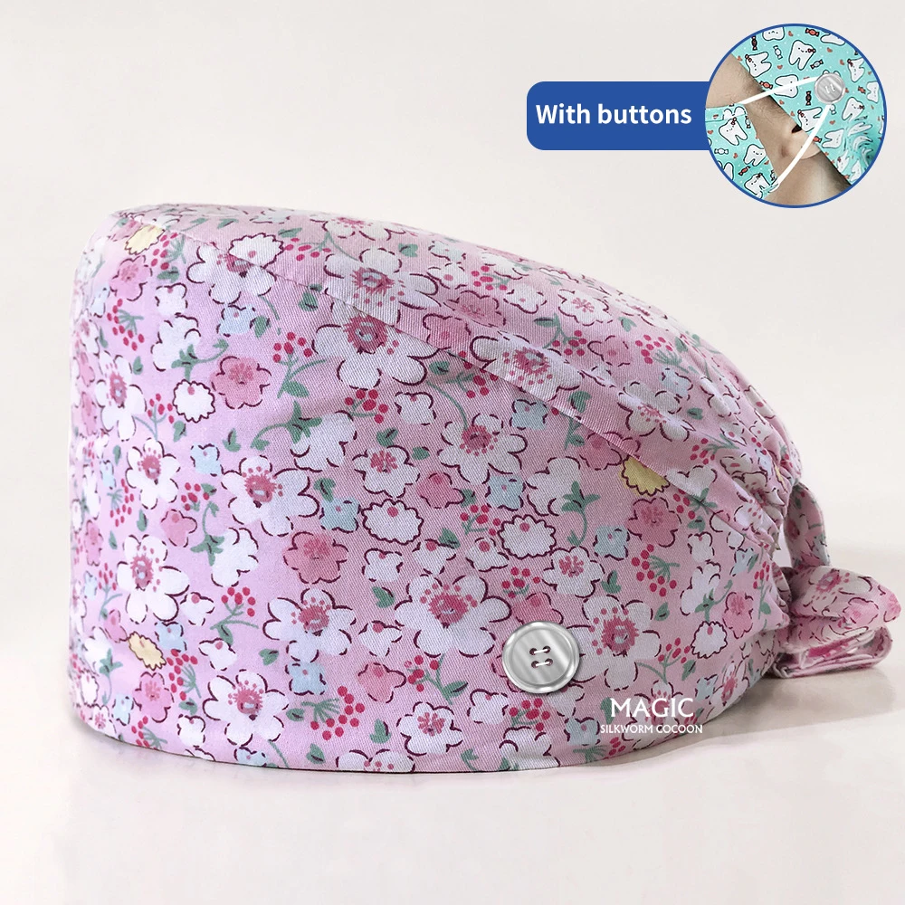 Оптовая продажа доктор шапочка медсестры натуральный хлопок впитывает пот