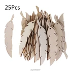 25 шт. лазерная резка дерева перо украшение Деревянный Форма ремесла Сделай Сам Свадебный декор дома Лидер продаж M11 21 оптовая продажа