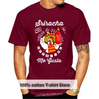 me gusta sriracha hot chili sauce mens graphic t shirt men women tee shirt cotton customize