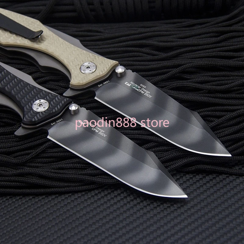 Складной нож ZT0393 ZT 0393 высокой твердости шарикоподшипник рукоятка G10 лезвие 9Cr14MoV