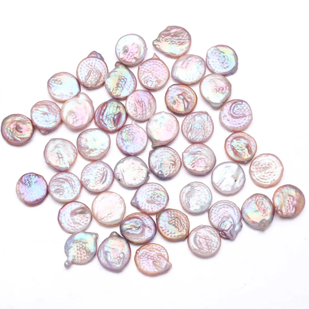 Clinker Core Color Button Pearl Bead Natural Freshwater Baroque Pearls for Necklace Bracelet Jewelry Making DIY 16-17mm | Украшения и