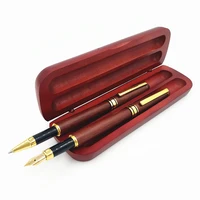 redwood wooden pen with pen box holiday gifts wood fountain pen gift student pen stationery supplies small business supplies