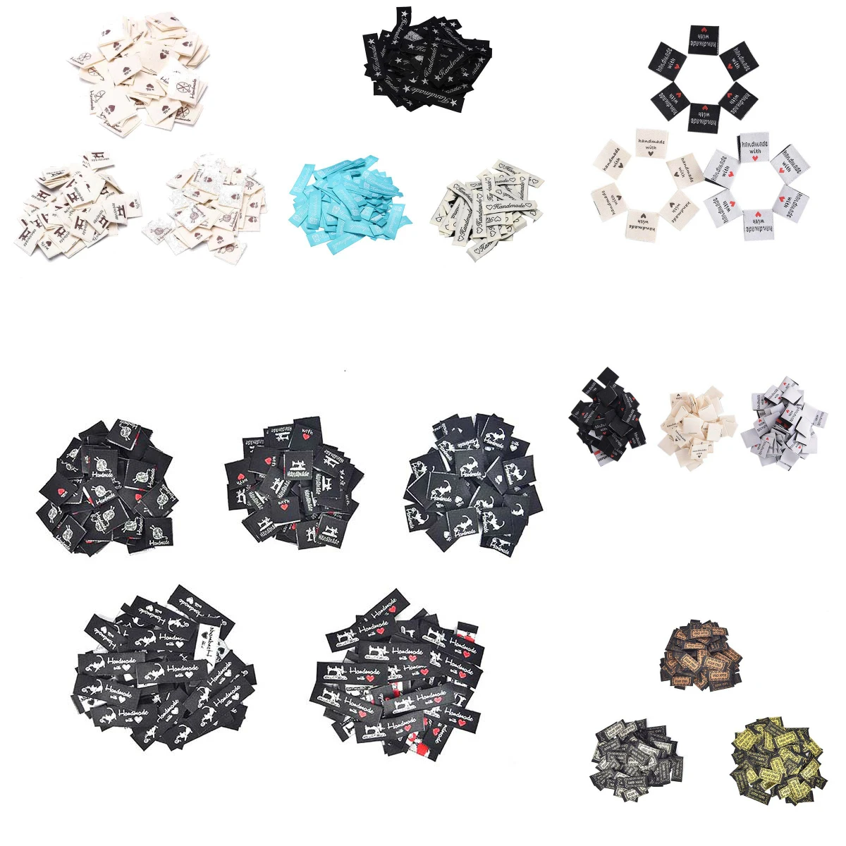 50 шт. 17 стилей этикетки ручной работы для одежды сделай сам аксессуары шитья