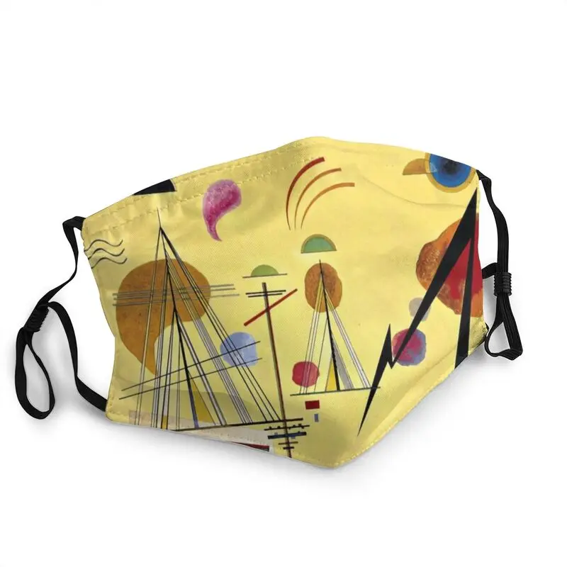 

Wassily Kandinsky Washable Face Mask Unisex Adult Painting Art Anti Haze Dustproof Protection Cover Respirator Mouth Muffle