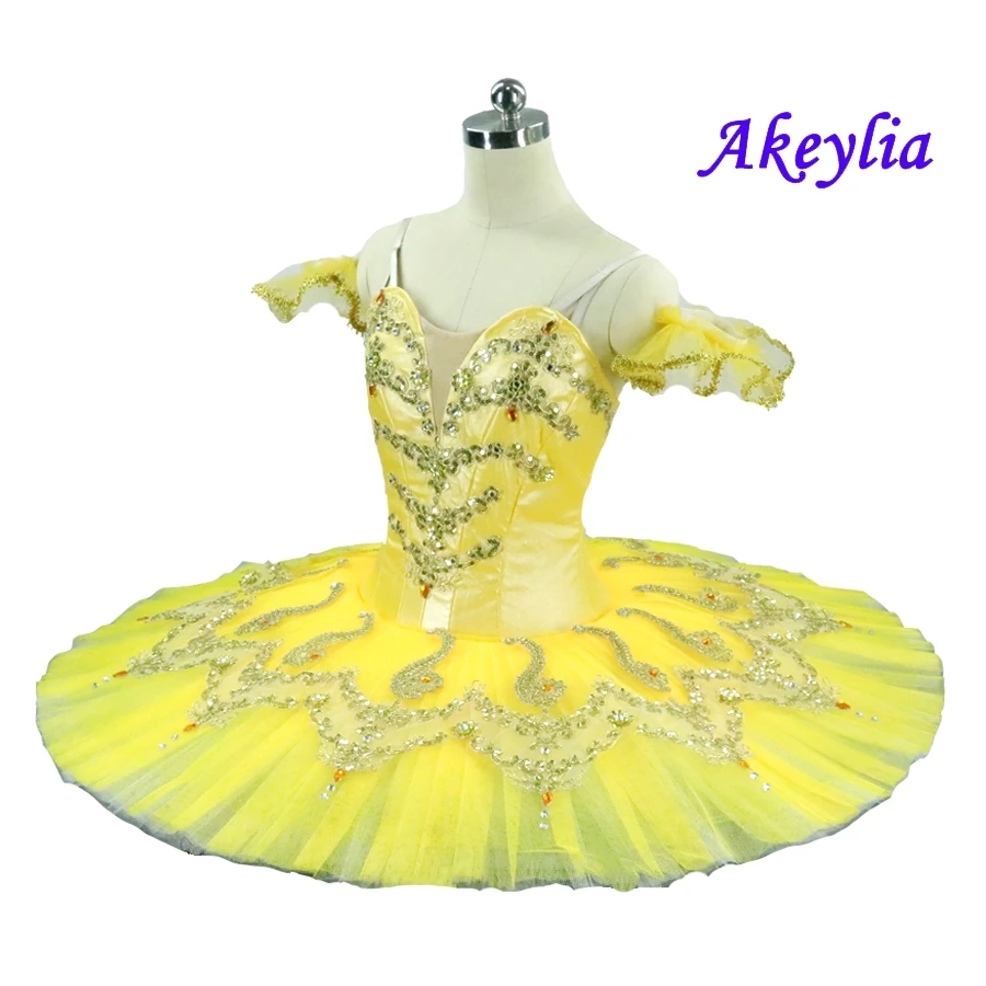 Взрослые желтые профессиональные Балетные балетные пачки для профессионалов и