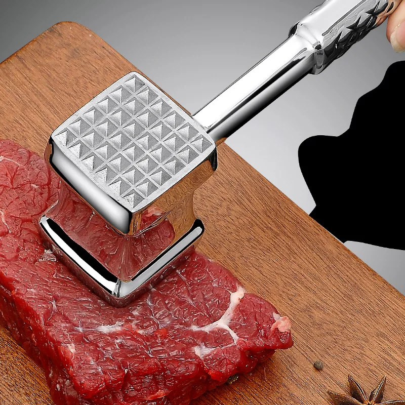 stainless steel meat hammer kitchen gadgets multifunction two sides loose meat tenderizers portable steak pork tools free global shipping