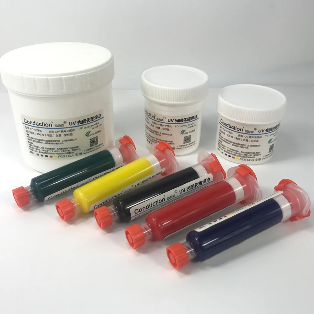 10 куб. См УФ печатная плата BGA устойчивая к пайке отверждаемая паяльная маска для