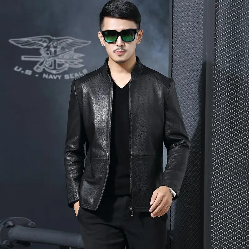 Куртка из натуральной кожи куртки овечьей мужская одежда весна-осень 2020 пальто с