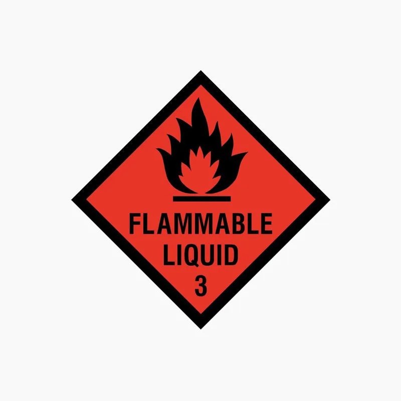 

Interesting FLAMMABLE LIQUID Car Stickers Decals Waterproof Windshield Decals PVC 10cm X 10cm