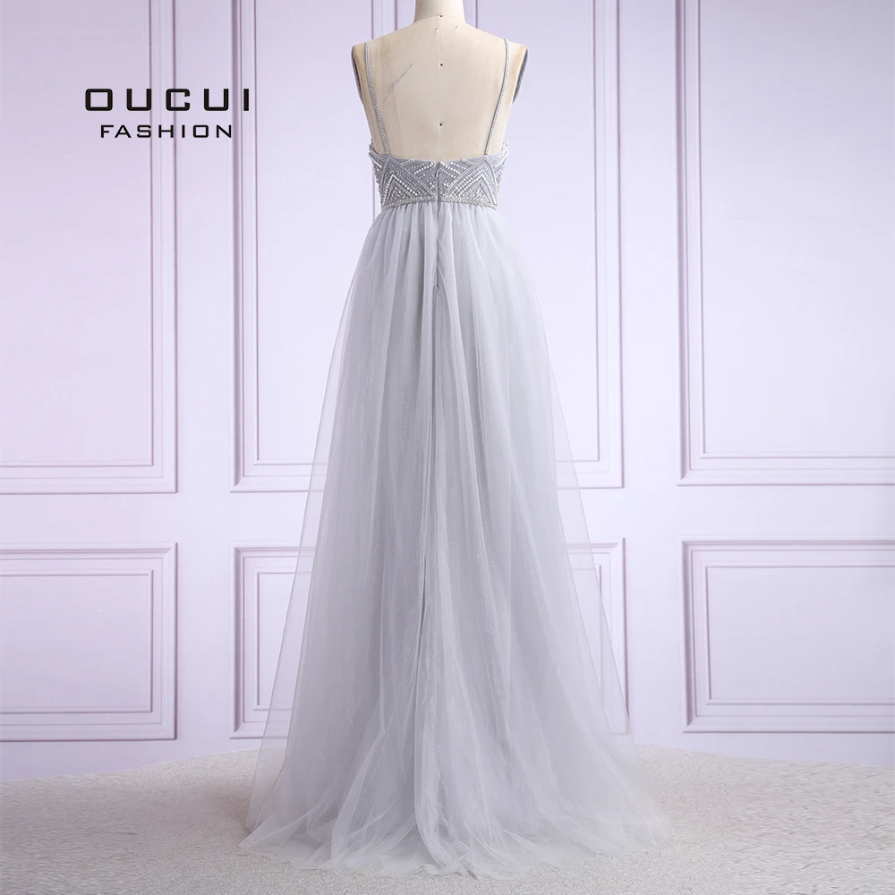 Женское вечернее платье из тюля длинное ТРАПЕЦИЕВИДНОЕ ПЛАТЬЕ на