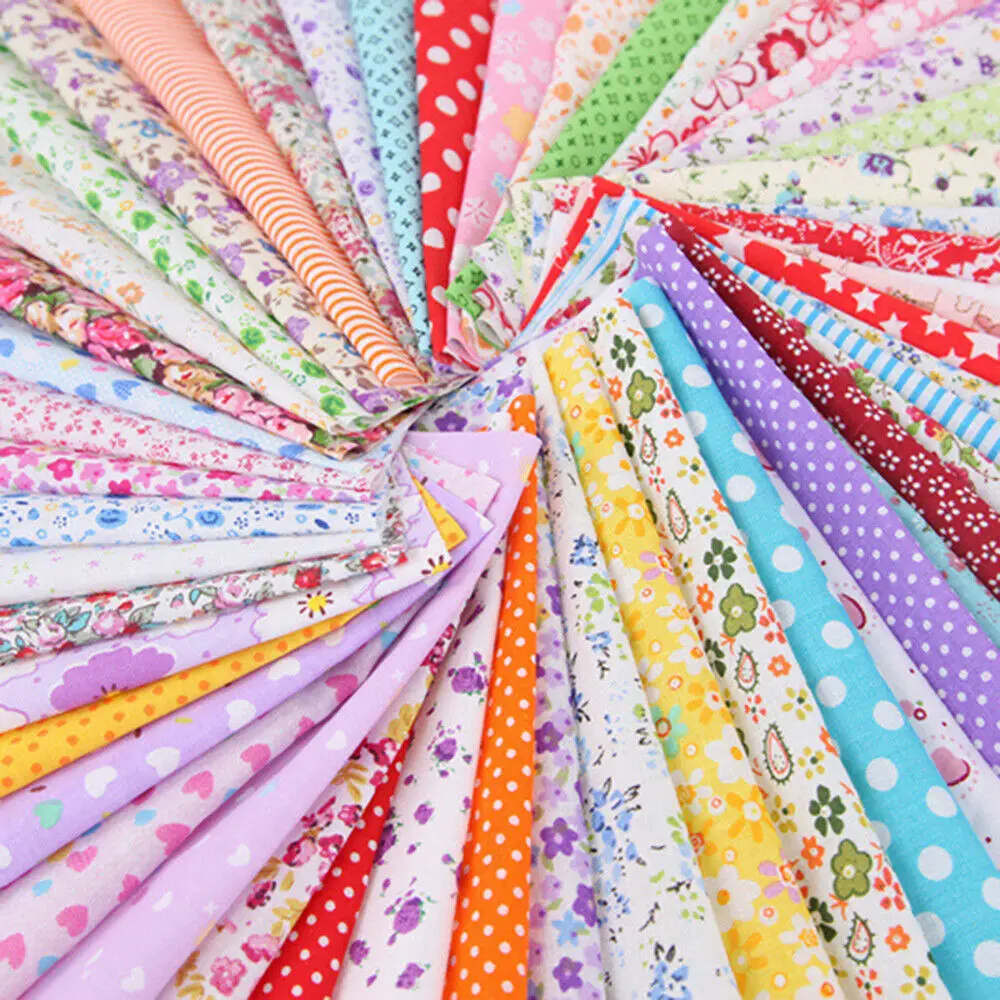 

20/50/100pcs Floral Printing Sewing Patchwork Cloth 15*20cm Cotton Fabric For Handmade Crafts Bundle DIY Sewing Accessories