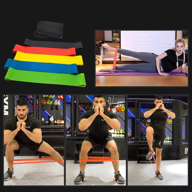 

17Pcs/Set Latex Resistance Bands Crossfit Training Exercise Yoga Tubes Pull Rope,Rubber Expander Elastic Bands Fitness With Bag