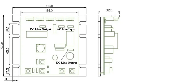 Контроллер скорости матового двигателя постоянного тока SCR340 KBIC 230 В переменного 6