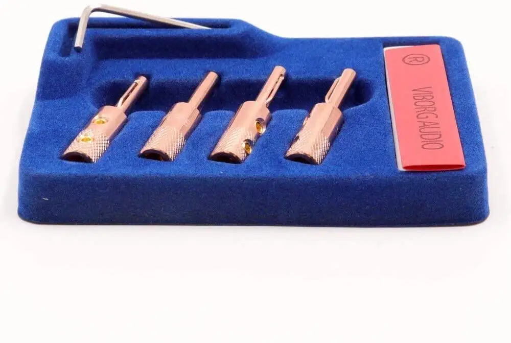 Viborg VB401100 % чистая медь разъем типа &quotбанан&quot динамик кабель DIY|banana plug copper|plugplug banana