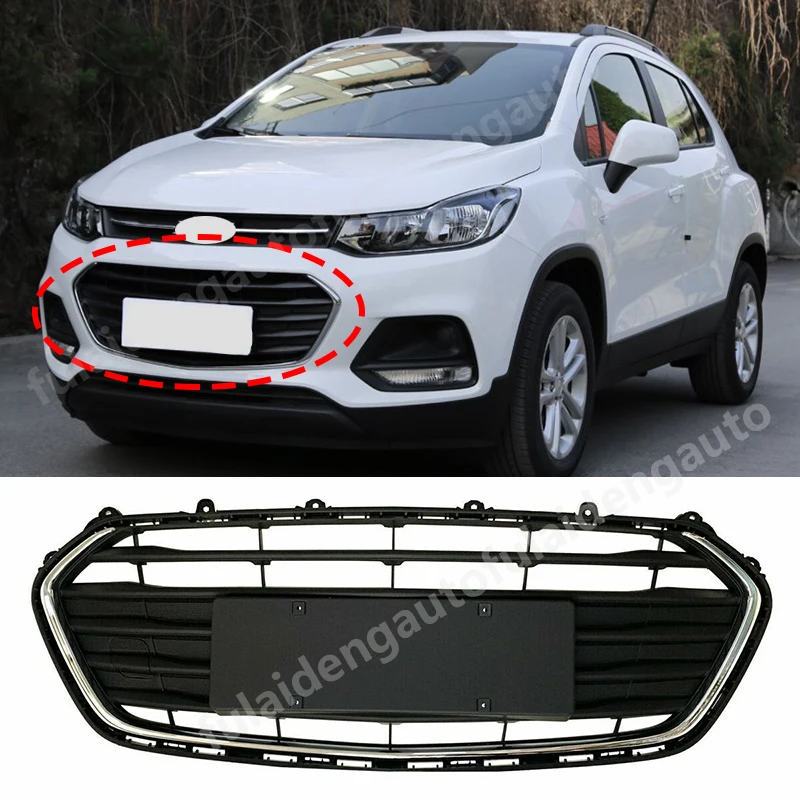 Для Chevrolet Trax 2017 2018 ABS черный Передний радиатор Нижний Бампер решетка гриль отделка
