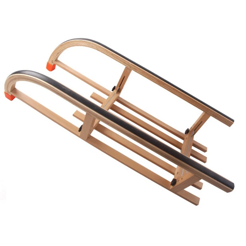 Складной Деревянный сани лыжный автомобиль из бука подходит для мужчин и женщин