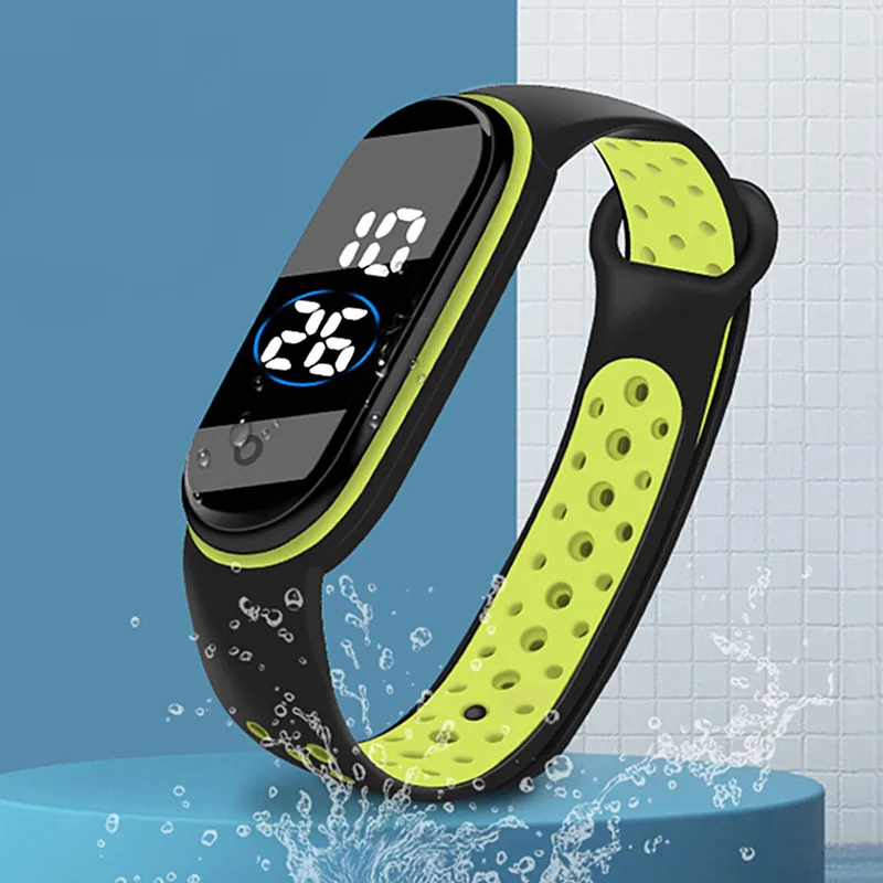 Orologio Sportivo Di Moda Per Ragazzi Ragazze Led Orologi Digitali Per Bambini Orologio In Silicone Impermeabile Per Bambini Orologio Da Polso Unisex 