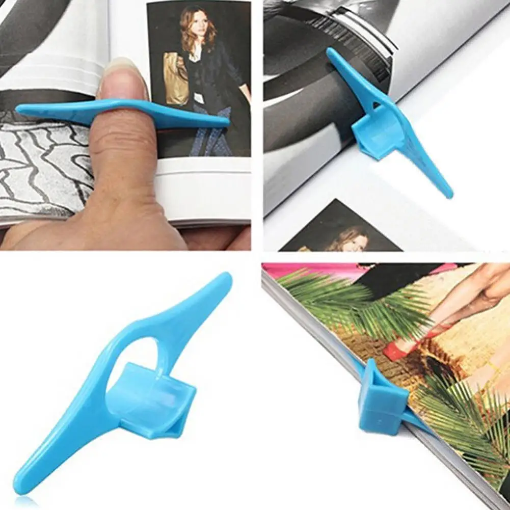 

Creative Multifunctional Book Marker Thumb Finger Ring Style Page Holder Stopper Geometric Bookmark