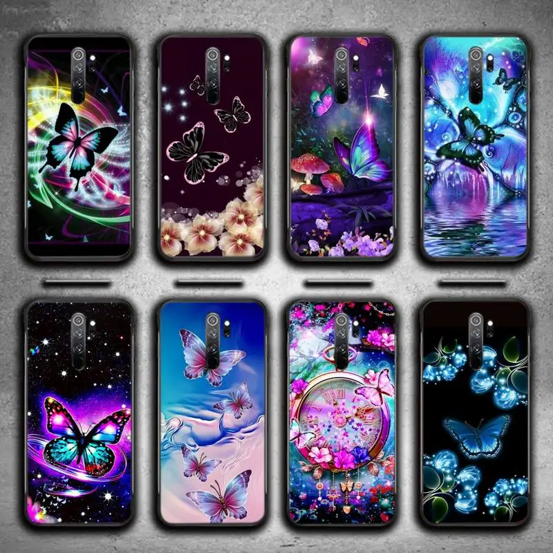 

Cute Flower Butterfly Phone Case For Redmi 7 8 9 A K20 30 Pro Note 8 9 Pro 9s