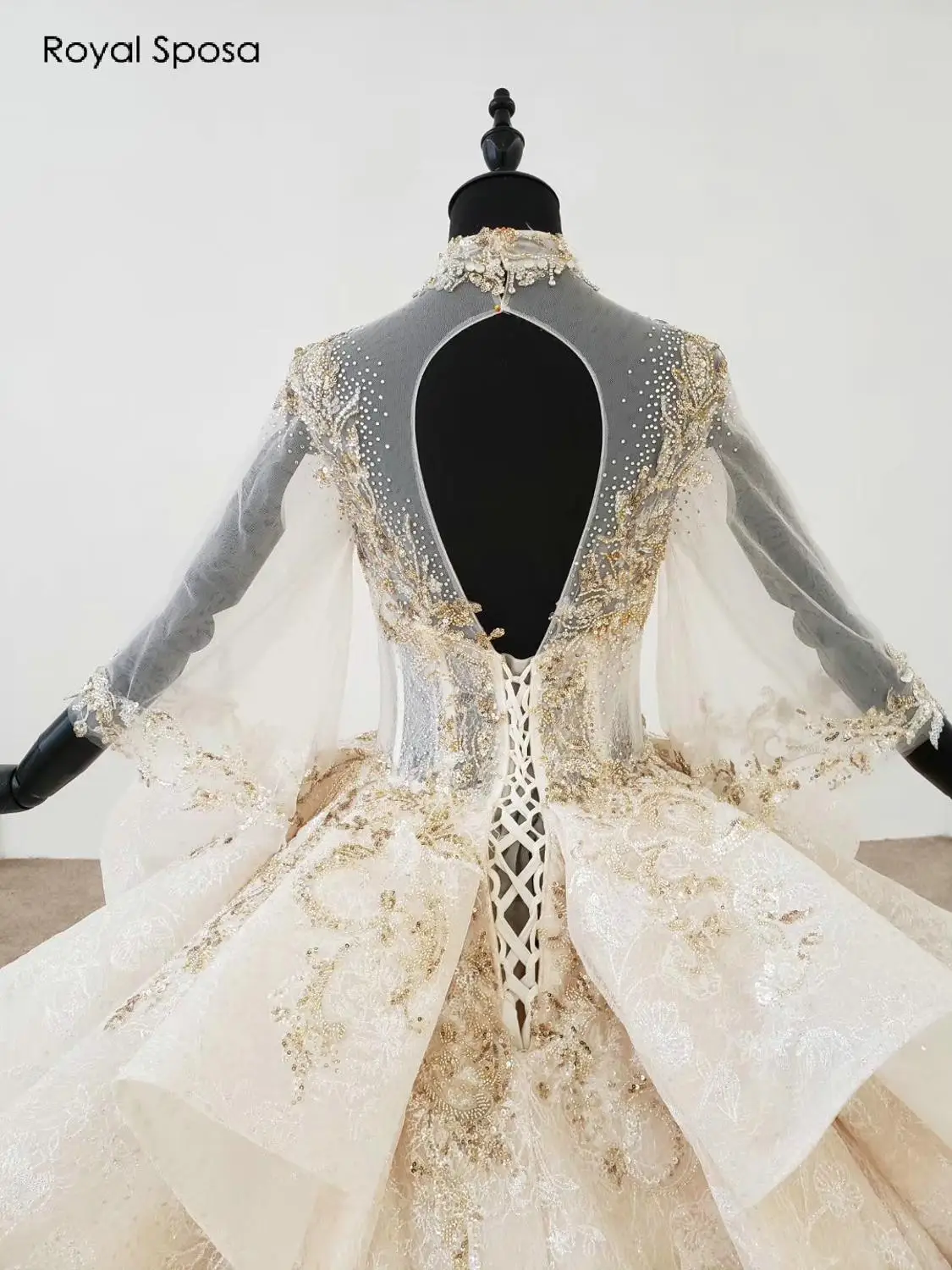 Новинка 2020 года цвет шампанского свадебное приталенное платье принцессы с