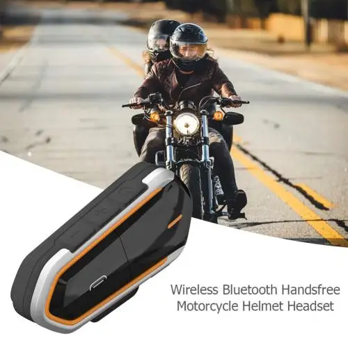 Черный Fodsports 2 шт. BT-S2 Pro мотоциклетный шлем домофон мотоцикл беспроводная bluetooth гарнитура Водонепроницаемый BT переговорные с FM - Цвет: Черный