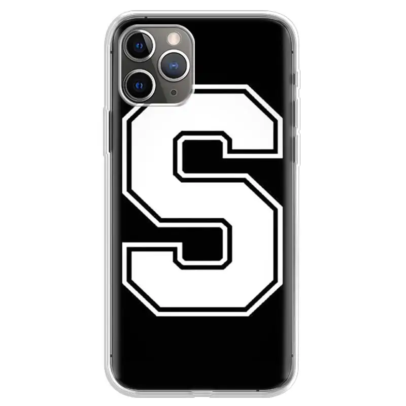 Чехол для телефона с надписью и номером iphone SE 5 5S 6G 6Plus 7 8 8Plus 11 Pro X XS XR MAX мягкий