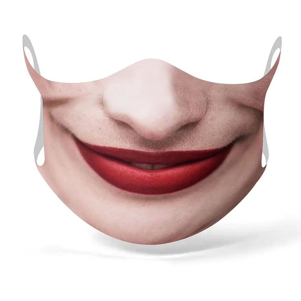 Halloween Funny Cosplay Women Men Masks Clown Hannibal-Hulk Face Mouth Decoration Dustproof Reusable Adult Outdoor Party Mask |