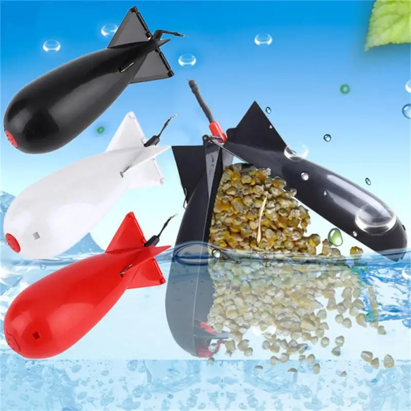 

Carp Fishing Rocket Feeder Large Small Spod Bomb Float Lure Bait Holder 2 Size Pellet Rockets Feeders Position Gear Accessories