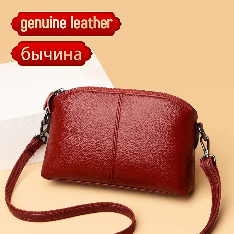 

Повседневная модная женская сумка из натуральной воловьей кожи, маленький мессенджер на плечо, сумочки через плечо для женщин